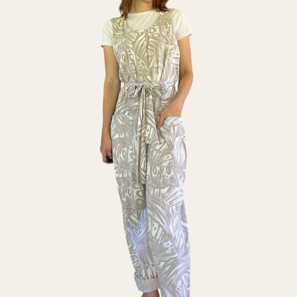 90s/2000s boho patterned vintage jumpsuit - Picture 1 of 7